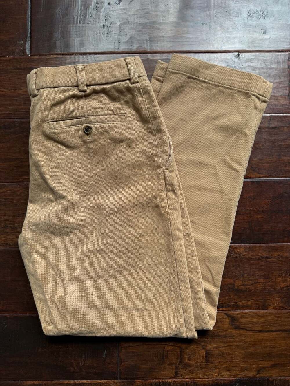 Brooks Brothers Milano Slim Fit Chino Pants Khaki W34 L30